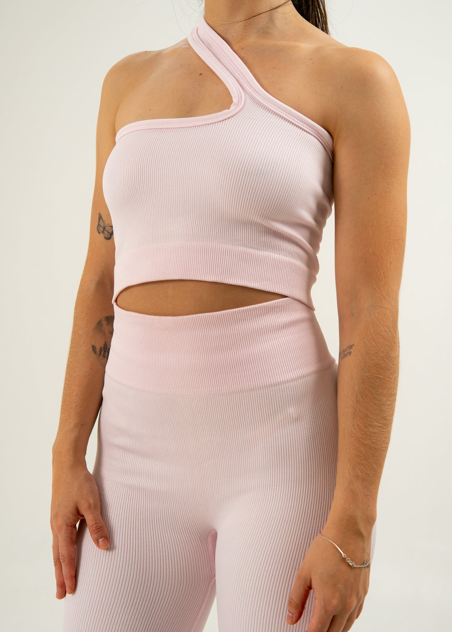 CONJUNTO LEGGINS PUSH UP + TOP SEAMLESS - ROSA
