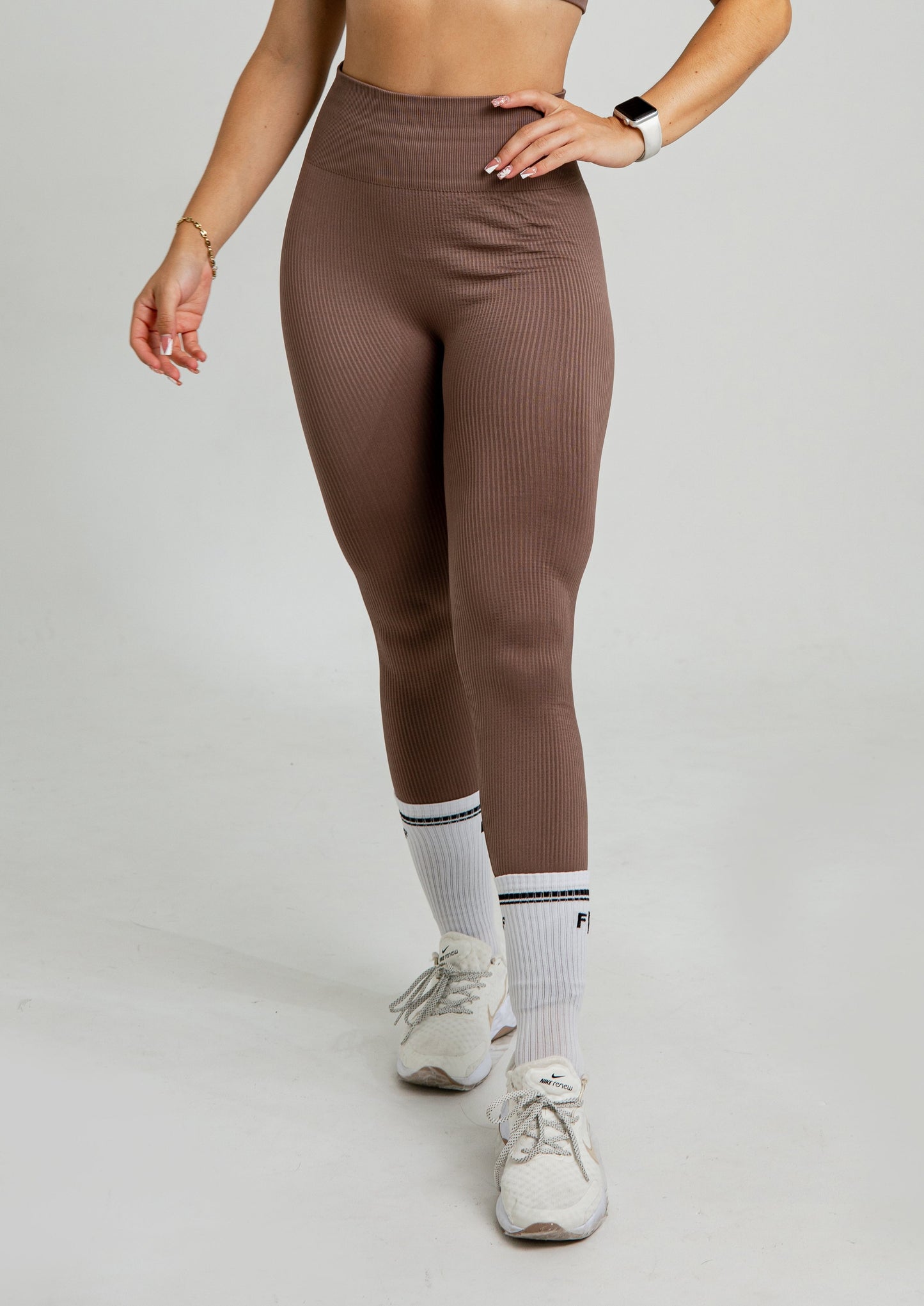 LEGGINS BASIC PUSH UP- COFFEE