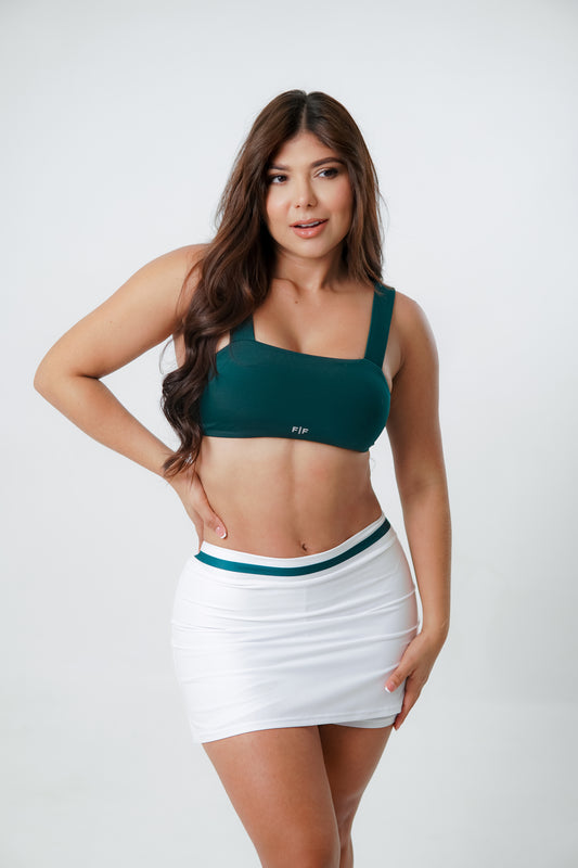 SET TOPSPIN (Top + Falda short) VERDE