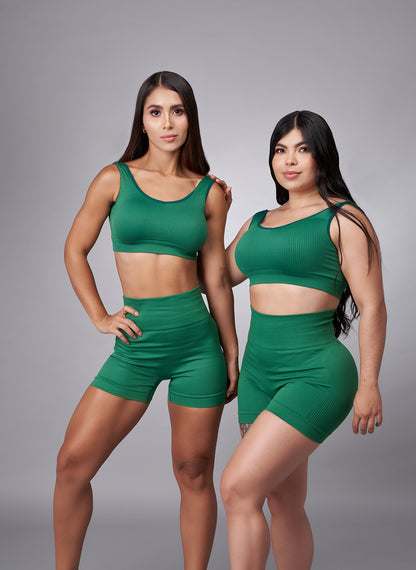 SHORT SEAMLESS - PUSH UP VERDE ESMERALDA