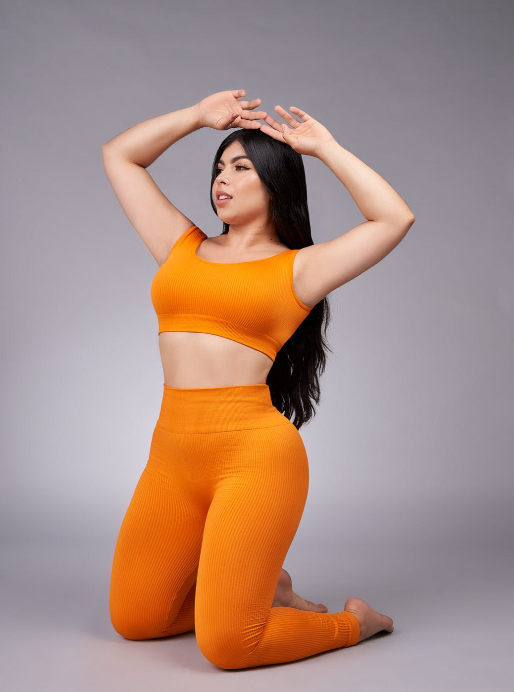 LEGGINS SEAMLESS - Ref BASIC NARANJA