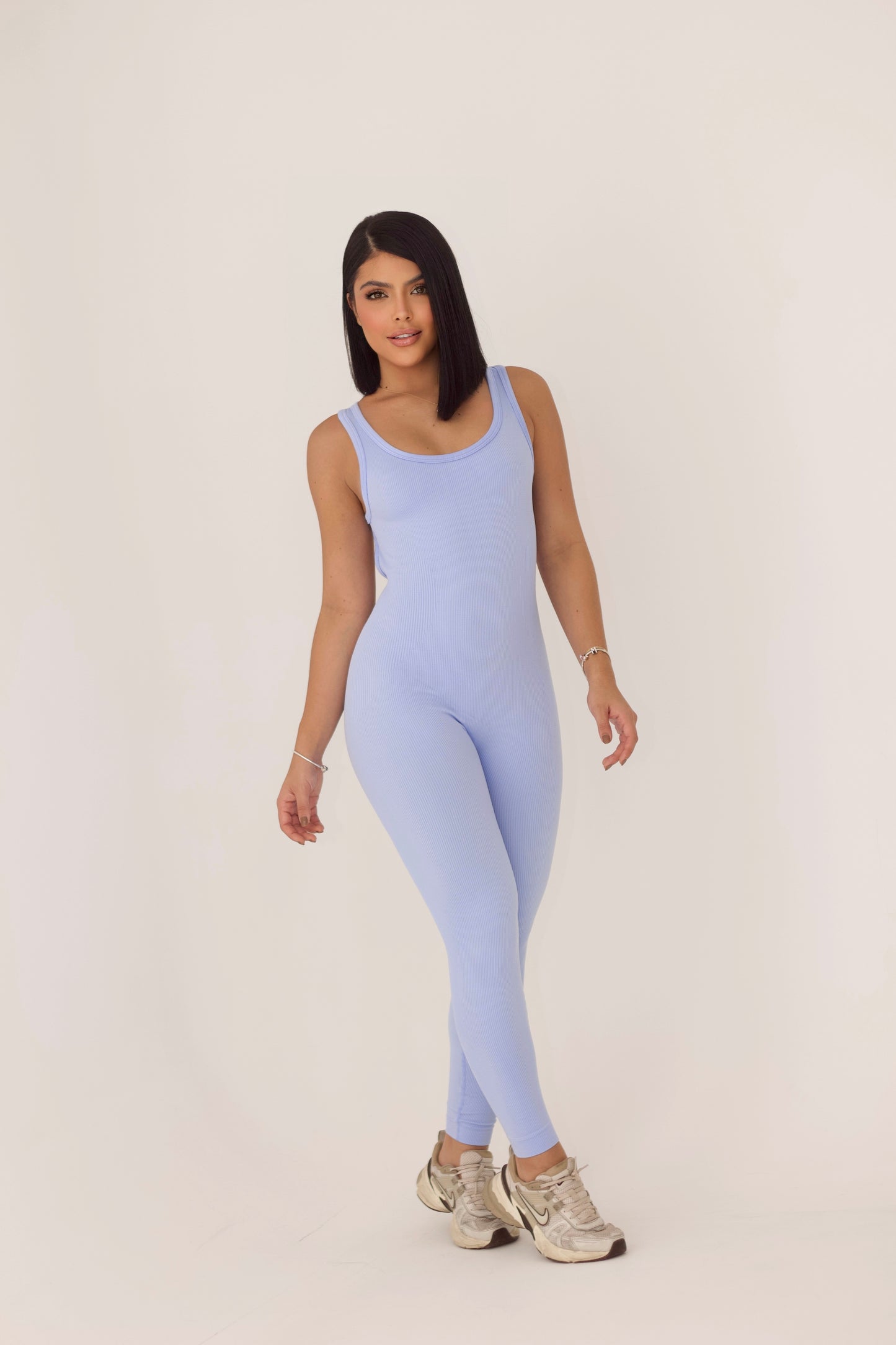 ENTERIZO LARGO PUSH UP SEAMLESS - NOVA BABY BLUE