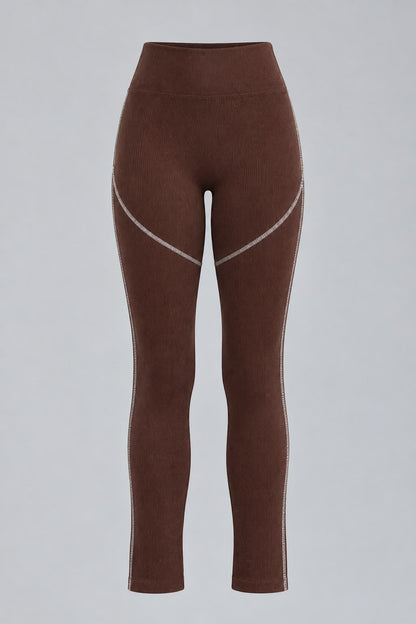 LEGGIN DEPORTIVO CAFE FRONTAL