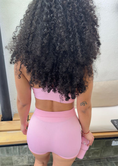 CONJUNTO  JUNE ROSA TOP + SHORT