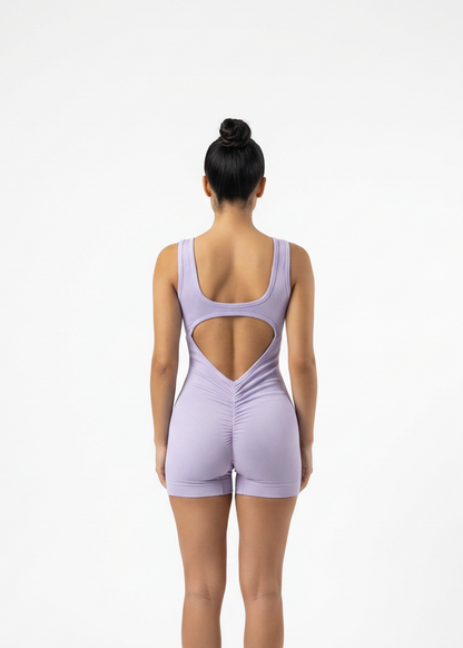 ENTERIZO UVA CORTO SEAMLESS - LILA