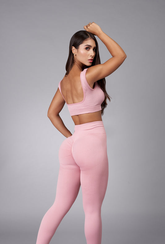 LEGGINS BASIC PUSH UP-ROSA