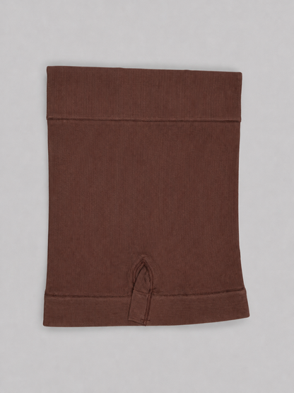 Short Deportivo Café Sin Costuras Tiro Alto | FitFeel